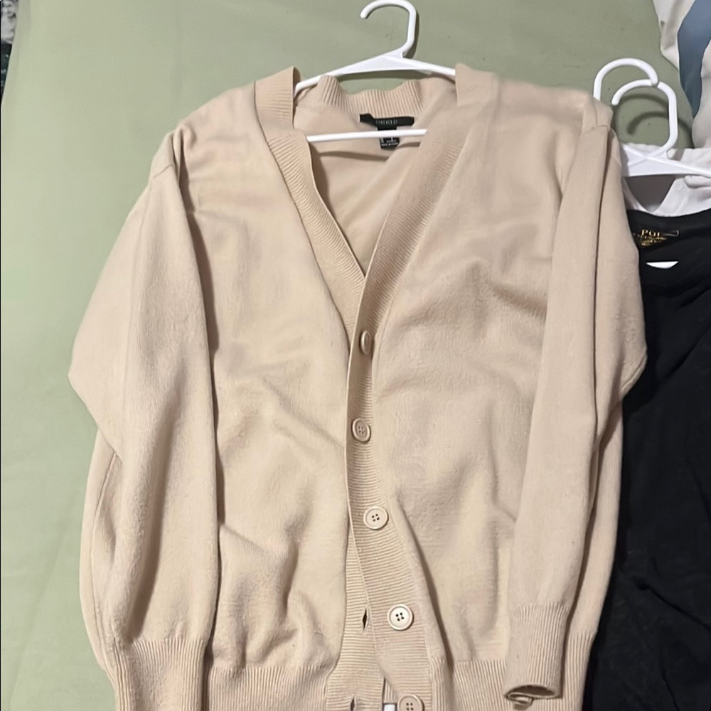 Cream colored cardigan